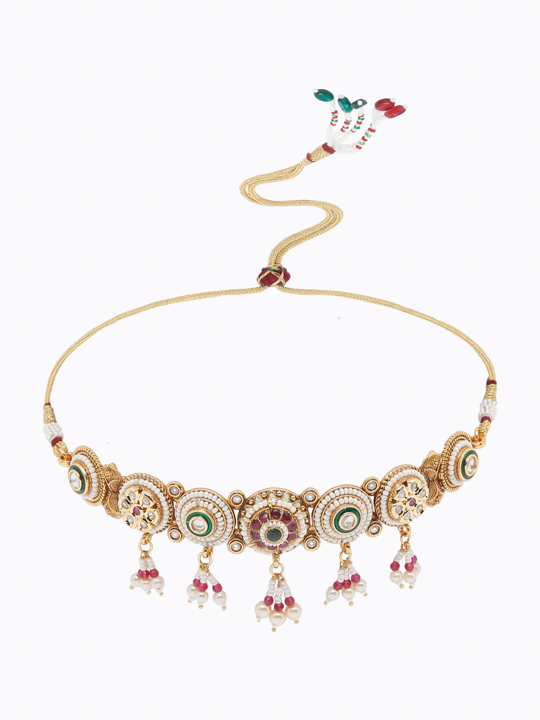 YouBella Jewellery Celebrity Inspired Gold Plated Necklace Jewellery Set for Girls and Women